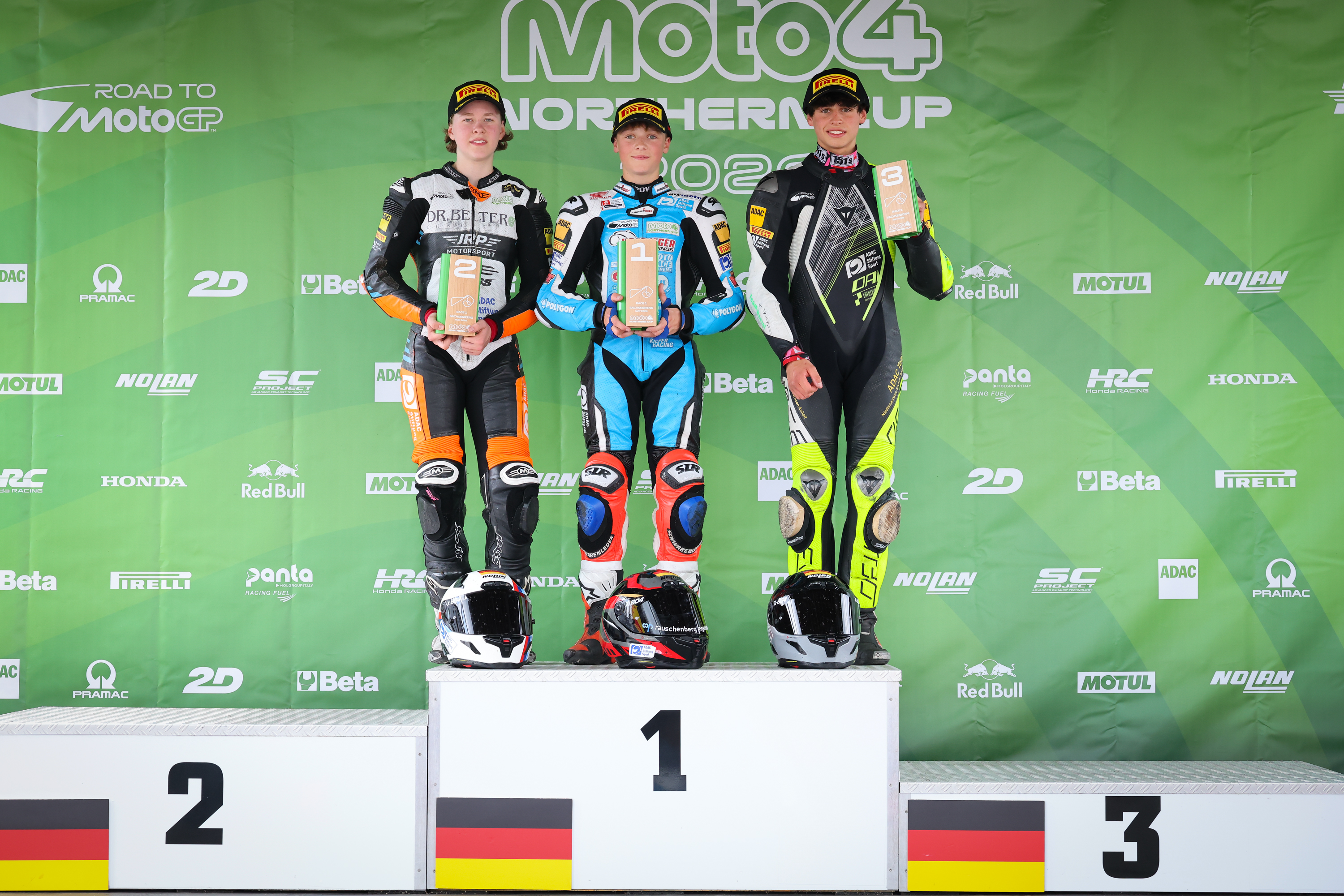 Podium Round 2 Race 1 and 2 Sachsenring 